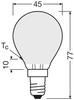LED-Lampe P45 Ball E14 3.4W = 40W 470lm 2700K Warm CRI90 300° Filament Dimmbar SUPERSTAR PLUS CLASSIC Osram