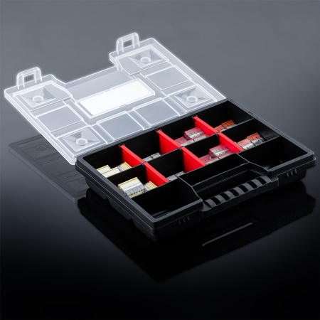 Schnellverbinder Installationsverbinder-Set Set mit 100 Teilen – 20 x 2 x 2 30 x 3 x 2 30 x 4 x 2 20 x 5 x 2 + Organizer-Koffer