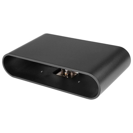 Wandsteckdose Aufbaulampe 2x G9 Schwarz Lisa Schwarz Masterled