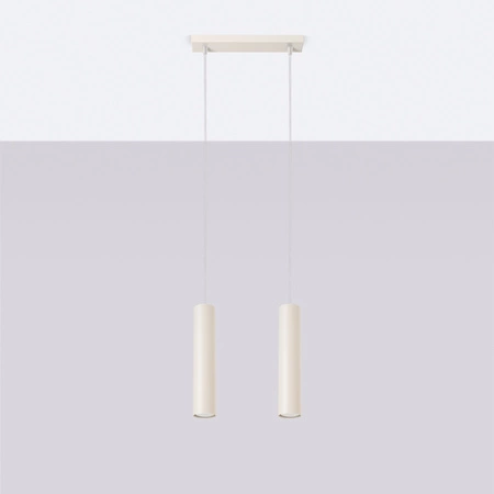 Decke Hängelampe Tuba Spot 2x GU10 Beige Lagos Ocean Green SL.1480 Sollux