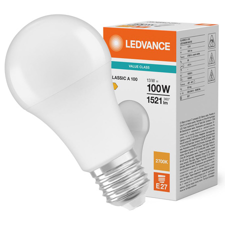 LED Lampen A60 E27 13W = 100W 1521lm 2700K Warmweiß LEDVANCE