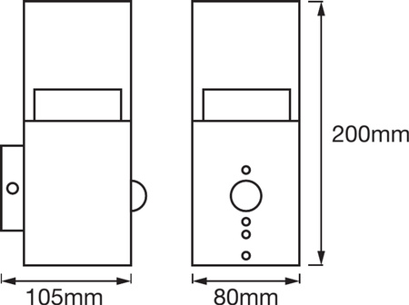 Wandleuchte Fassade modern 5W 3000K MOVEMENT SENSOR Endura Style CRYSTAL LEDVANCE