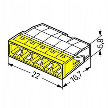 Schnellverbinder Installationsverbinder-Set Set mit 100 Teilen – 20 x 2 x 2 30 x 3 x 2 30 x 4 x 2 20 x 5 x 2 + Organizer-Koffer