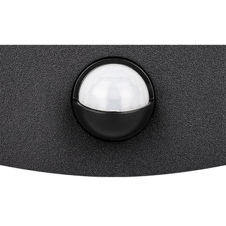 Gartenwandleuchte Elevation LED-Wandleuchte 9W mit Bewegungs- und Dämmerungssensor Schwarz BELLA