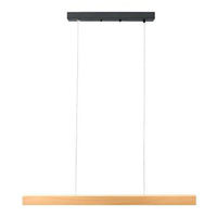 LED-Hängelampe 24W 2150lm 4000K Neutral 90cm 110° Schwarz Braun IP20 Presto Masterled