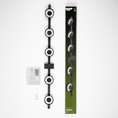 OVILO Deckenleuchte LED-Halogen-Leuchte 5x GX53 Spot Wandleuchte Reflektor LUMILED