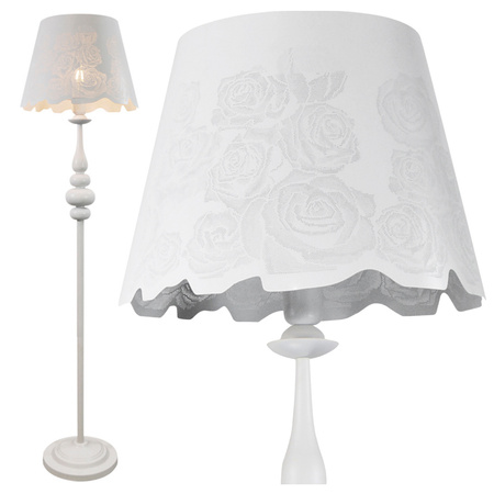 Fabrizia Stehleuchte 1xE27 weiß 150cm - GOLDLUX (Polux)