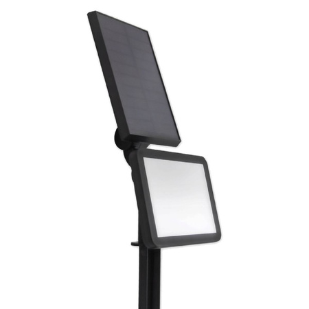 Solar LED-Flutlicht WIRED Reflektor 3W 5500-6000K Kalt IP54 Schwarz Masterled Sensor