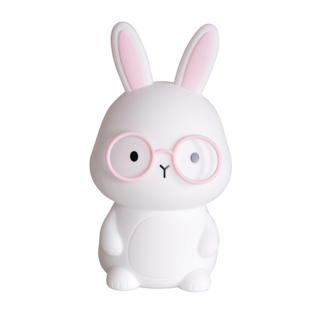 LED Kaninchen Dekorative Lampe 1W 3000K RGBW Weiß Rosa Dimmbar Flora Sanico Goldlux