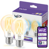 2x LED-Lampe E27 A60 7W = 60W 2700-6500K FILAMENT SMART WiFi WiZ