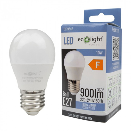 LED-Lampe P45 E27 10W 900lm 6500K kaltweiß Ecolight