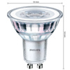 Set mit 6x LED-Halogenlampen GU10 PAR16 4,6W = 50W 355lm 2700K Warm 36° PHILIPS
