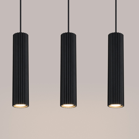 Decke Hängelampe Tuba Spot 3x GU10 Schwarz Carbon Deep Space SL.1575 Sollux