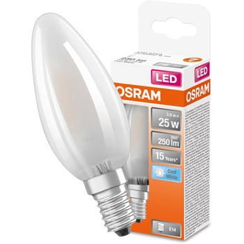 LED Leuchtmittel E14 B35 2,5W = 25W 250lm 4000K Neutral 300° OSRAM STAR Filament