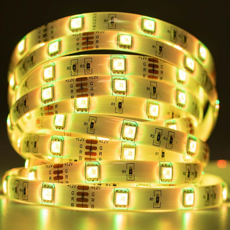 LED-Strip, LED-Streifen 12V 36W 150LED 5050 10mm 5m IP65 RGB LUMILED