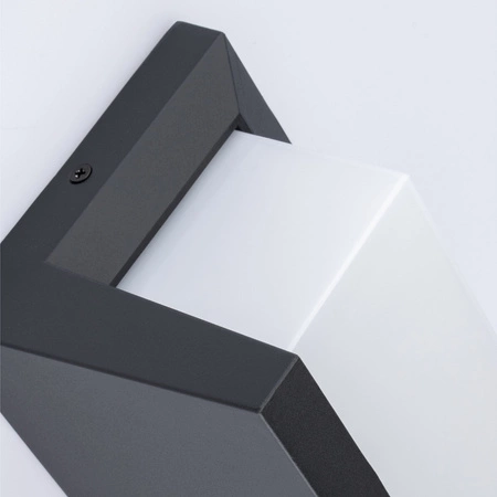 Garden Elevation Wandleuchte E27 SCHWARZ Rechteckig