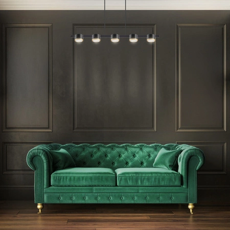 Hängelampe 5x GX53 Schwarz MIRELLA Sanico Goldlux