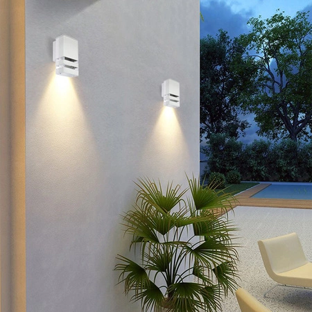 INEZ Graue Fassaden-Gartenwandleuchte GU10 ALUMINIUM IP54