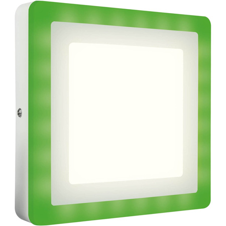 Aufbau-LED-Panel-Deckenleuchte FARBE WEISS 17W 700lm 3000K Warm RGB 20cm LEDVANCE