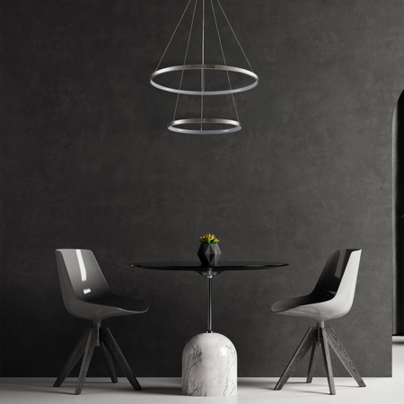 LED-Pendelleuchte 35W 4600lm 4000K Neutral 120° Silber LEA Sanico Goldlux