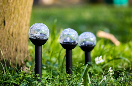 LED Solar Gartenlampe Drive 5500-6000K IP44 33cm Dämmerungssensor