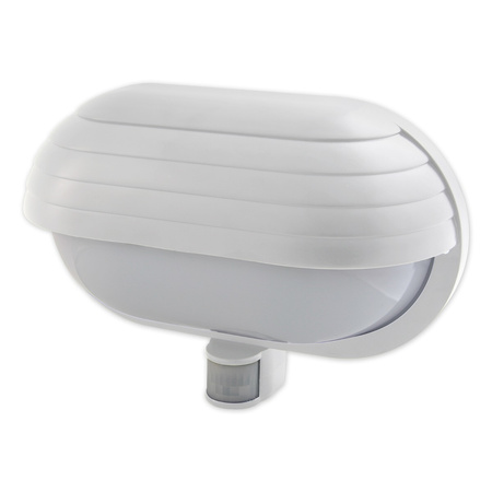 FRODA Gartenwandleuchte E27 IP44 mit PIR-Sensor Weiß