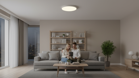 Plafond LED-Deckenleuchte 32W 2400lm 4000K Neutral mit austauschbarem schwarzen oder weißen Rahmen Ecolight