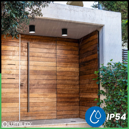 Aufbauleuchte GU10, Gartenleuchte IP54 95mm Runde RONDE LUMILED