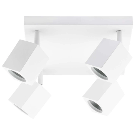 Reflektor-Deckenleuchte 4xGU10 QUANTUS Weiß