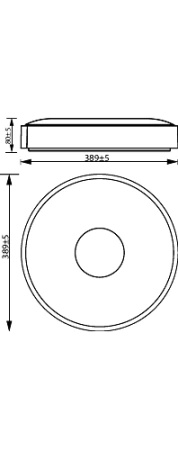 LED Plafond Deckenleuchte 24W 2800lm 4000K SceneSwitch Weiß Coiner Philips