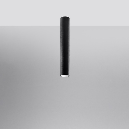 Aufbaustrahler LAGOS GU10 Halogen Spot Tuba 40cm Schwarz SOLLUX