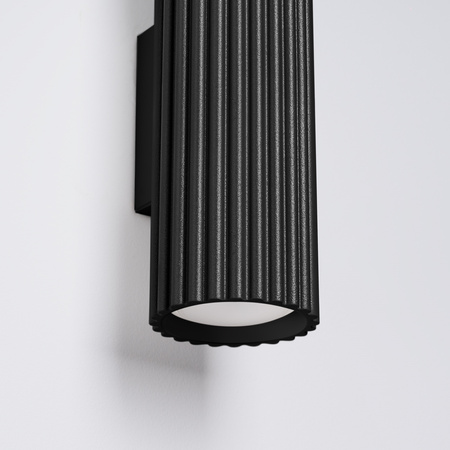 Wandleuchte Wandleuchte Reflektor Tuba Spot 2x GU10 Schwarz Carbon Deep Space SL.1649 Sollux