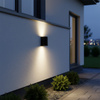 Gartenfassadenwandleuchte auf und ab LED 2xGU10 BOSTON GOLDLUX (Polux) DOUBLE BLACK