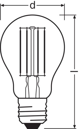 LED Lampen A60 E27 7.5W = 75W 1055lm 4000K Neutralweiß FILAMENT DIMMABLE LEDVANCE