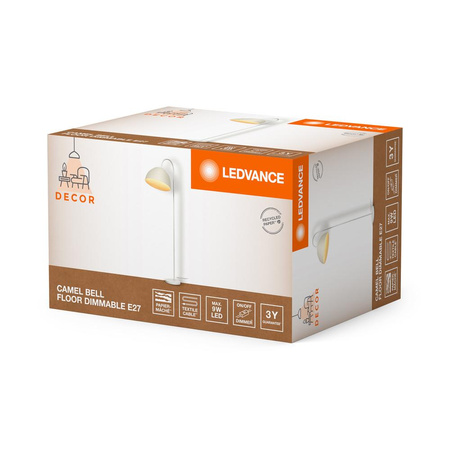 Dekorative Stehleuchte Stehend E27 Weiß Dimmbar Dekor Ledvance