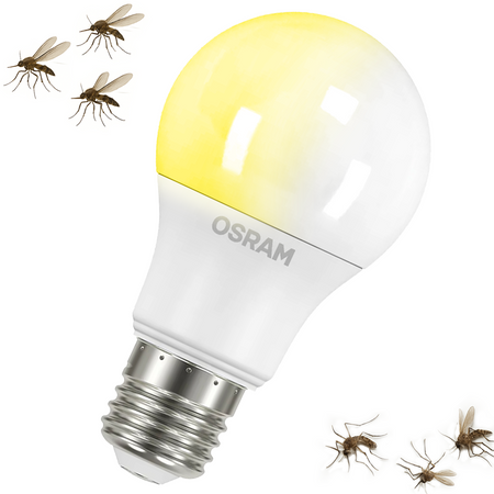 Insektenschutz-LED-Lampe E27 A60 8W 806lm 2700K Warm OSRAM