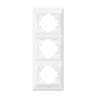 Horizontaler Steckdosenrahmen Dreifach-Aufputz weiß BINERA VIDEX