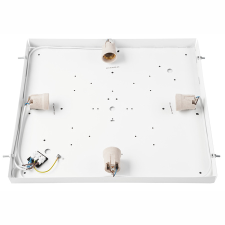 Plafond LED-Deckenleuchte SANTIAGO 4xE27 Quadratisch aus Holz LD-PD-9.6 Lamkur