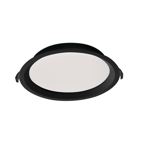 LED-Einbauleuchte 29.4W 3260lm 3500K Warm CRI90 90° Rund Schwarz TIBERI Kanlux