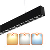 LED-Deckenleuchte 30W 3300lm CCT Schwarz Koline Kobi