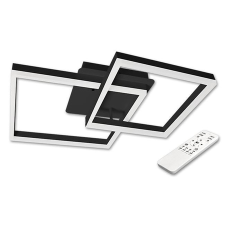 LED-Kronleuchter-Deckenleuchte 70W CCT GALAXIS HERCULES Schwarz + Fernbedienung