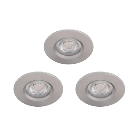 3x LED DIVE 5W 2700K 350lm IP65 Rund Satin Dimmbar Halogen Leuchte PHILIPS