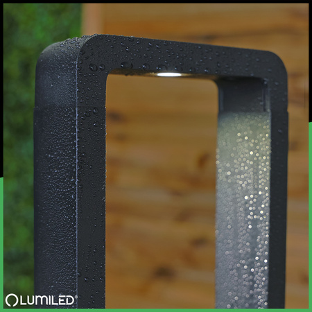 Gartenleuchte 10W, Außenstehleuchte Pollerleuchte 80cm ERICA LUMILED