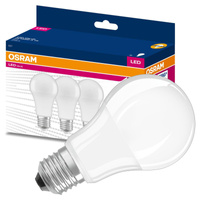 3x LED Lampen E27 A60 10W = 75W 1055lm 3000K Wärme 200° OSRAM VALUE