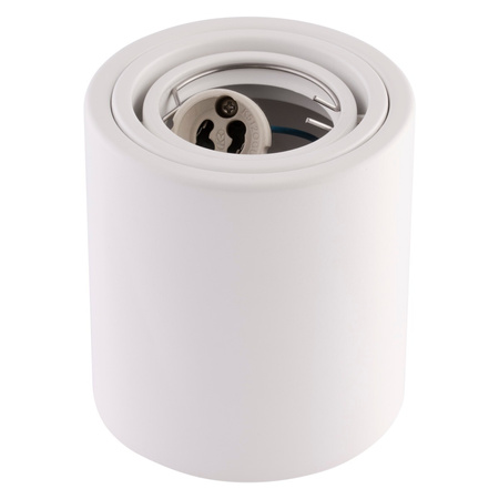 Aufbauleuchte HALOGEN Aluminium Weiß SPOT TUBE 10cm für LED GU10 Bellalux