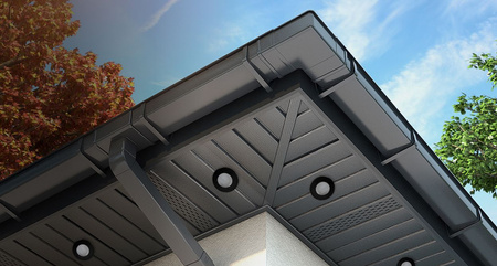 HALOGEN Einbaustrahler IP44, Deckenstrahler Badezimmer Schwarz AQUS + LED GU10 3W 4000K LUMILED