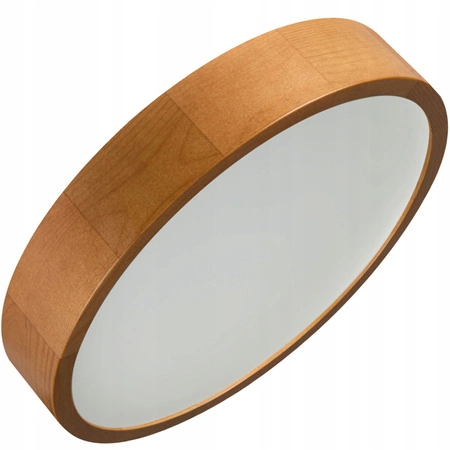 Jasmin Aufbau LED Deckenleuchten 2x E27 38cm rund Holz KANLUX