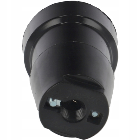 Bakelit-Glühbirnenfassung E27 Schwarz PAWBOL