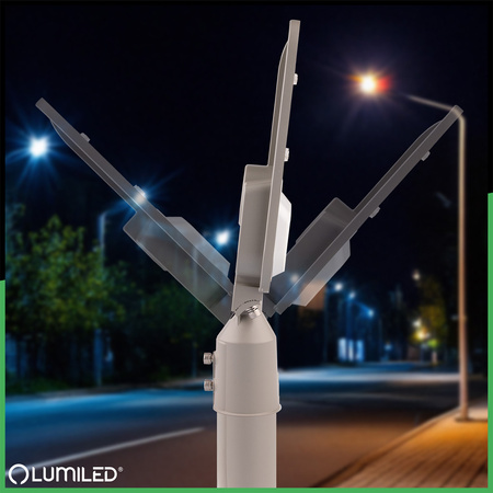 LED-Straßenlampe LUXOS2 Industrie-Straßenleuchte 50W 7000lm 4000K IP65 ALS LUMILED