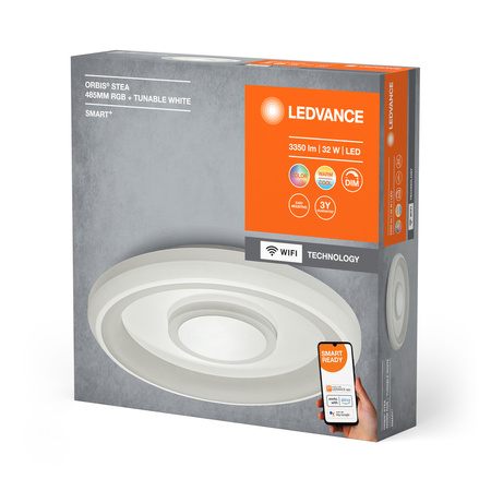 LED Deckenleuchte ORBIS STEA 32W 3350lm RGB CCT 48,5cm SMART+ WIFI LEDVANCE
